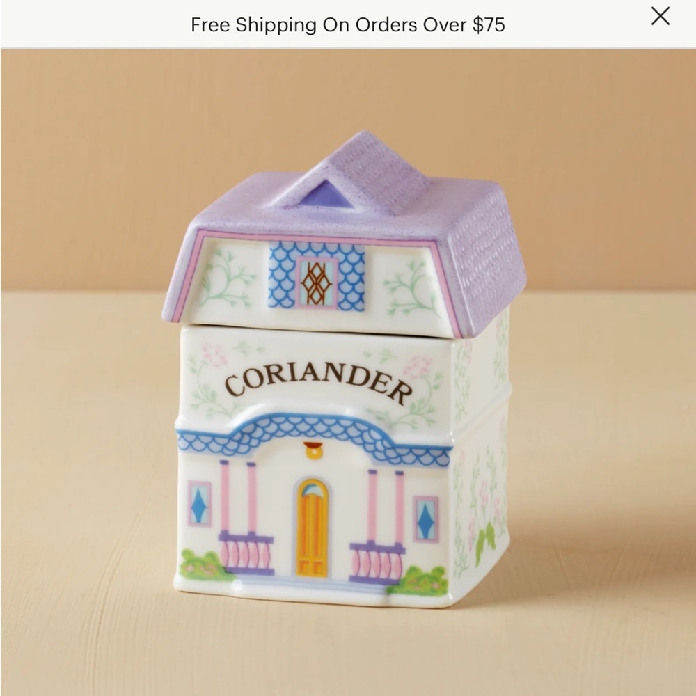 Lenox Spice Village Corriander Spice jar Collectible new in box